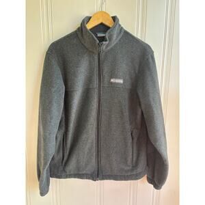 Columbia Full Zip Fleece Jacket Gray Women's Size Medium